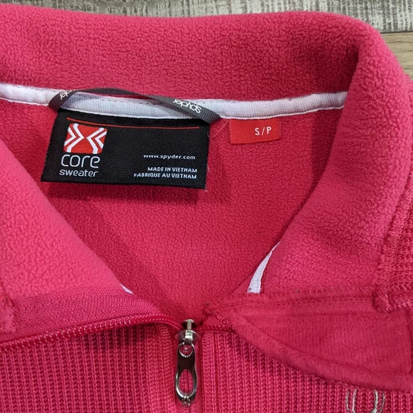 Spyder, pink quarter zip, women's small - Picture 6 of 8